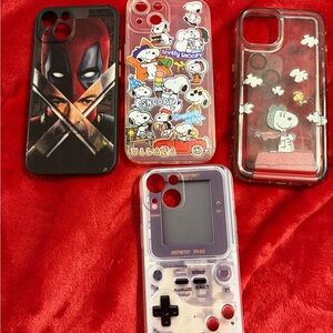 Set of 4 Character Phone Cases